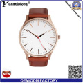 Venda quente YXL-058 promoção Mens Watch moda couro Vogue vestido relógio quartzo personalizado encantador pulso relógio senhora