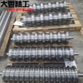 Large lathe machining roll ring and steel sleeves