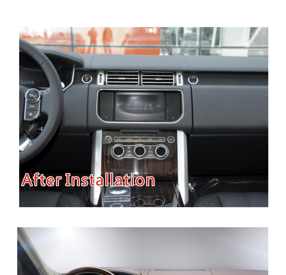 Android Range Rover 1316 after installation