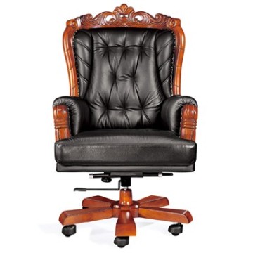 Chaise superviseur luxueux de bureau de bureau de style baroque