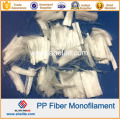 6mm 8mm 12mm fibra de monofilamento PP para tubo de fibra de cemento