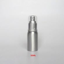 Высококачественная 50 мл серебряная алюминиевая шампунь, алюминиевая бутылка насоса для косметической упаковки