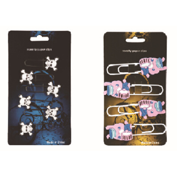 Fancy design soft pvc paper clip set