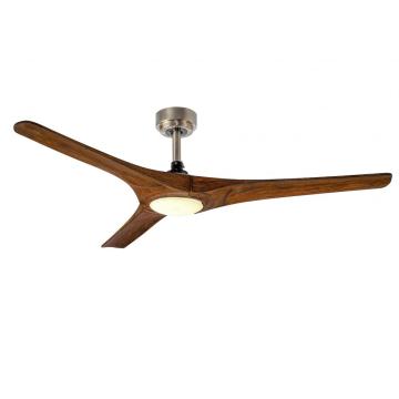 Contemporary Ceiling Fan with Light Imitation Wood Blades