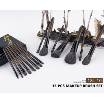 high quality silver handle makeup brushes set