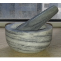 Granit Stein Mörser und Pestles Hersteller aus China Größe 13X9cm