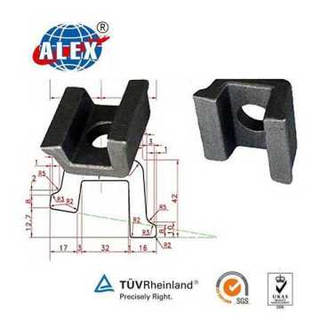 Track Rail Clamp with Tie Plate