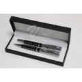 Black Blank Metal Pen Set Nom du stylo imprimé