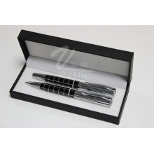 Black Blank Metal Pen Set Nom du stylo imprimé