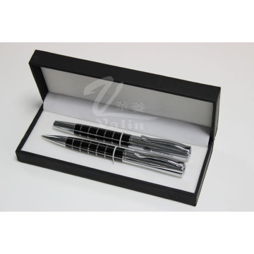 Black Blank Metal Pen Set Name Gedruckt Stift