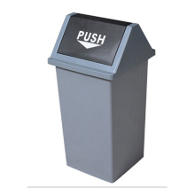 35 litros de plástico al aire libre Push Dust Bin (YW0031)
