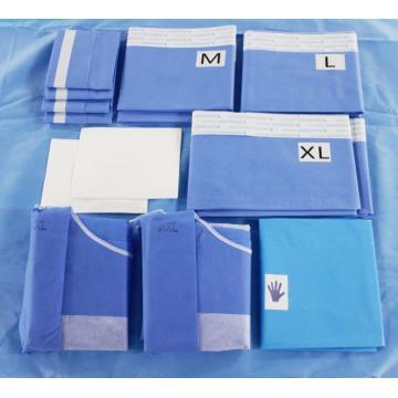 Pack de champ d&#39;angiographie chirurgicale jetable stérile