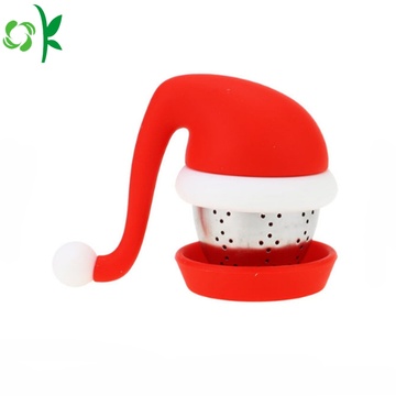 Food Grade Christmas Silikon-Tee-Infuser für die Reise