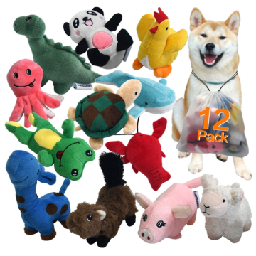 Pack de jouets de chien peluche grincheux pour chiot