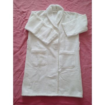 100%cotton waffle terry shawl collar bathrobe