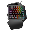 Backlight One Hand Mechanical Keyboard para jogos