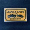 Custom full color print Salvage&Towing magnet car sticker