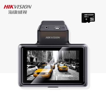 Black 2K HD dash cam with screen
