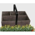 European Farm Solid Wood Vintage Storage Basket