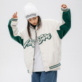 Fashion Street Loose Ladies Baseball Jacket