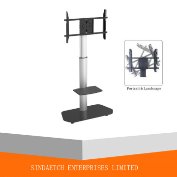 TV Trolley Height Adjustment with Telescopic Function