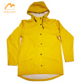 Yellow Ladies PU Jacket PU Raincoat