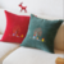 Almofada de almofada de cores múltiplas, almofada de sofá de veludo de algodão por atacado