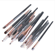 Ensemble de brosses cosmétiques pour maquillage 15PCS avec brosses à crayon pour sourcils