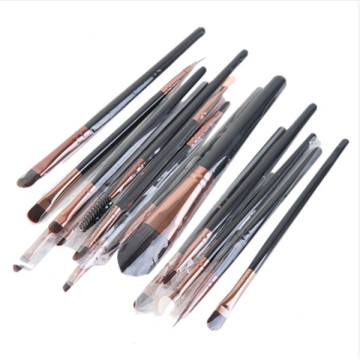 15PCS Makeup Cosmetic Brush Set with Eyeshadow Eyebrow Pencil Brushes