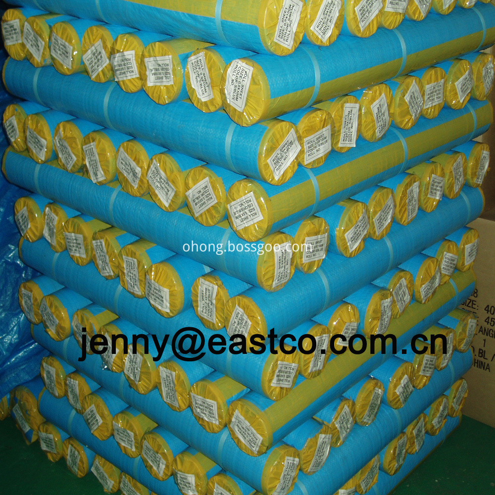 UV Blue Tarpaulin Roll Goods