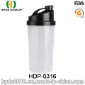 2017 personnalisé BPA libre en plastique PP protéine Shaker bouteille, bouteille Shaker nouvellement en plastique (HDP-0316)