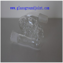 Tubo de água de vidro de borosilicato com juntas de terra