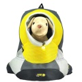 Yellow Large PVC and Mesh Pet Backpack