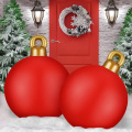 Plastic Christmas Ball Ornaments Inflatable Christmas Ball