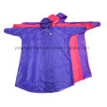 Adult′s Polyester/PVC Waterproof & Windproof Rain Poncho with Hood