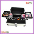 Vanity White PU Leather Makeup Kit Box with Good Price (SACMC008)