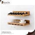 Wooden Wall-mounted Wine Storage Shelf Bottle Holder