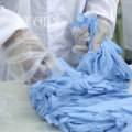 Blue disposable gloves nitrile