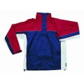 Yj-1016 Polyester PVC Lined Waterproof Rain Jacket with Hood