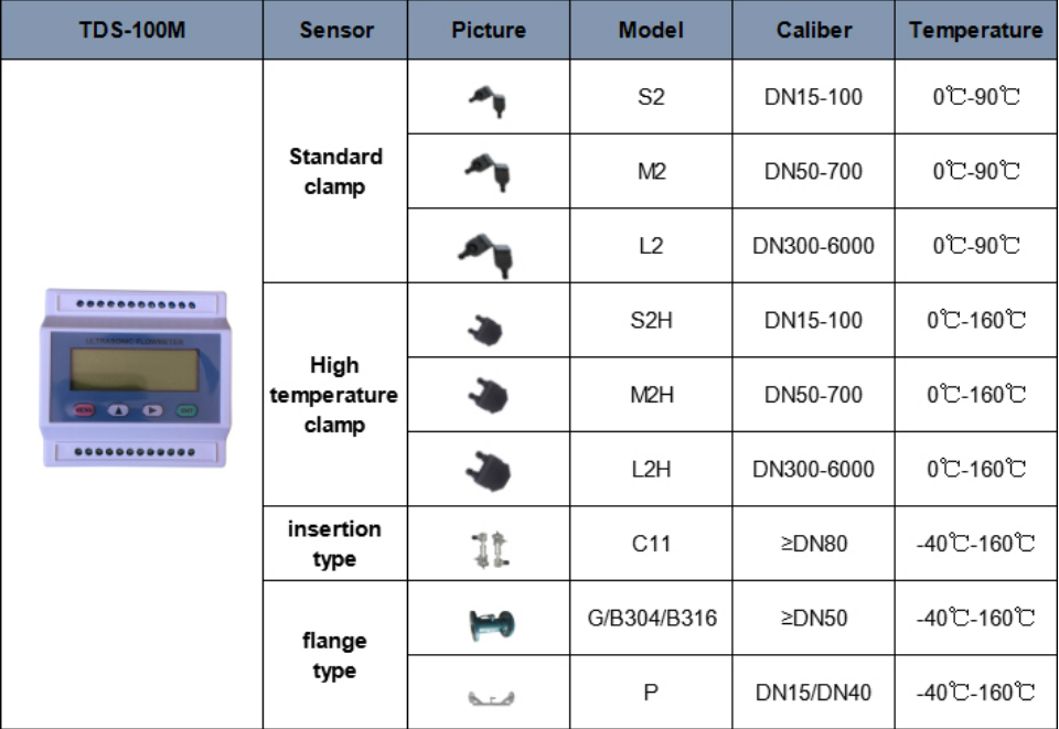 module type ultrasonic flow meter