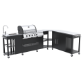 Four Burner with Side Burner Island Gas Grill