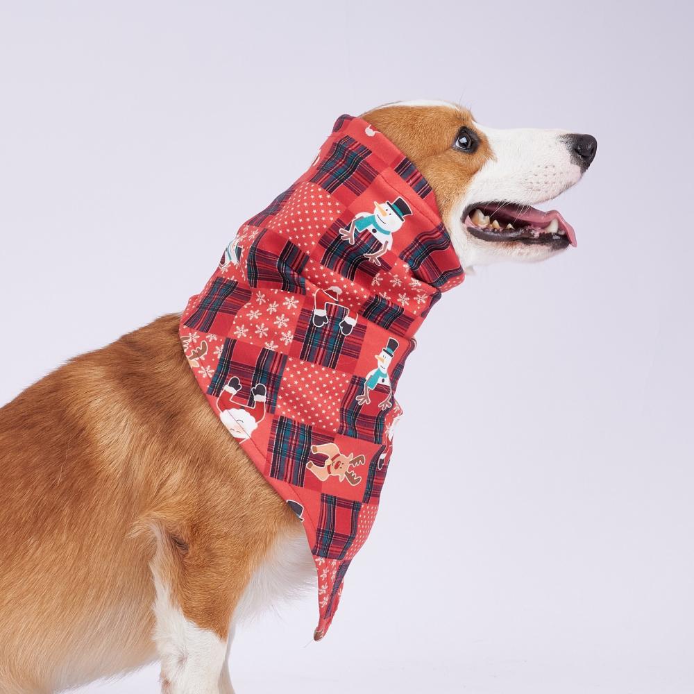 Dog Christmas slobber triangle comfortable headscarf