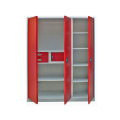 Swing Door Metal Wardrobe With Three Drawers