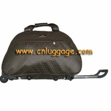 Schwarzes Leder-Business-Trolley-Tasche