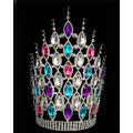 12" Colored Chunky Rhinestone Crowns For Party