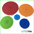 Colorful BPA Free Silicone Vacuum Seal Lids Set