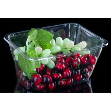 Bac à salade en plastique transparent pour légumes sans couvercle