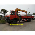 Dongfeng 12 Wheeler 10T Hydraulikkrane LKWs