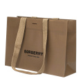 Kraft Paper Bags Clothes Bags with Ribbon Handle