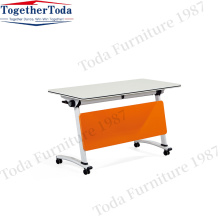 Classrom Student Table College Desk with Move Wheels